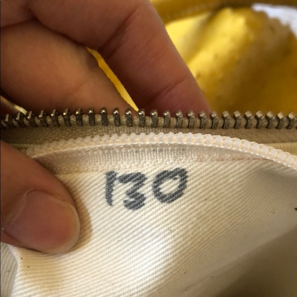 Genuine Leather Soft Yellow Purse holepunch design - Picture 9 of 9